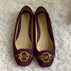 Velvet Purple Michael Kors flats